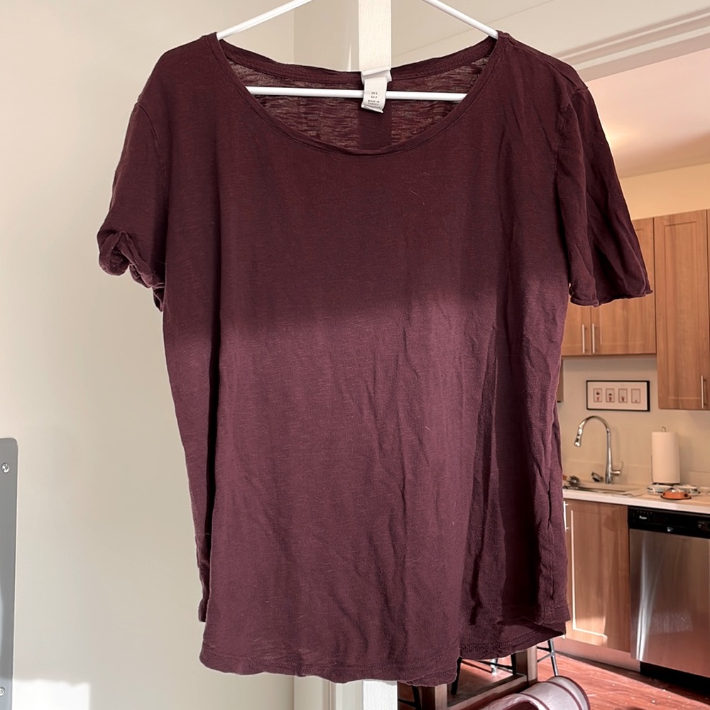 LAST CHANCE H&M | Burgundy tunic tee | US size small | Used